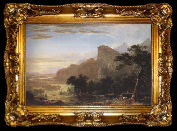 framed  Frederic E.Church Landscape-Scene from Thanatopsis, ta009-2